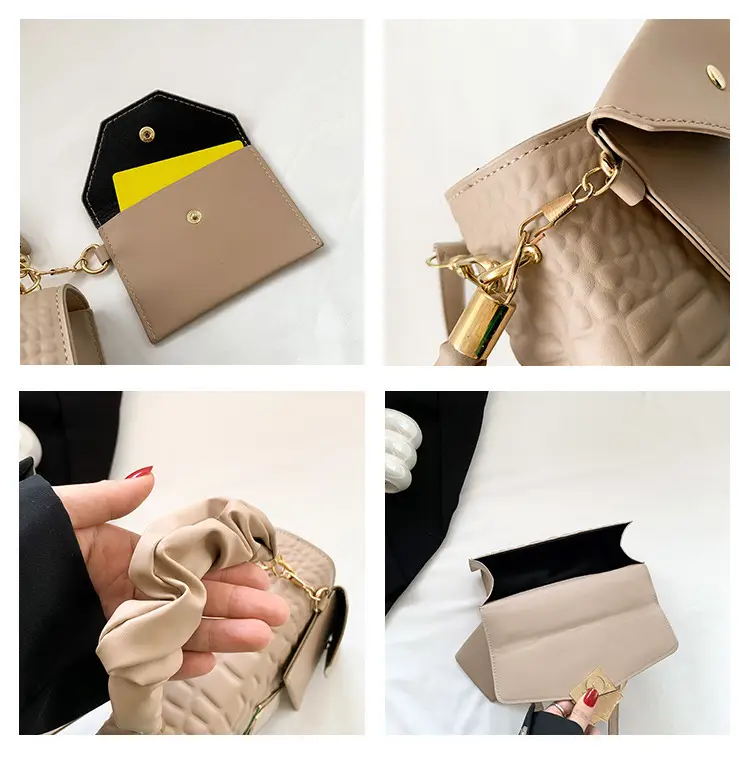 Women Korean Style Green Quilted Shoulder Bag 2024 — feature 8