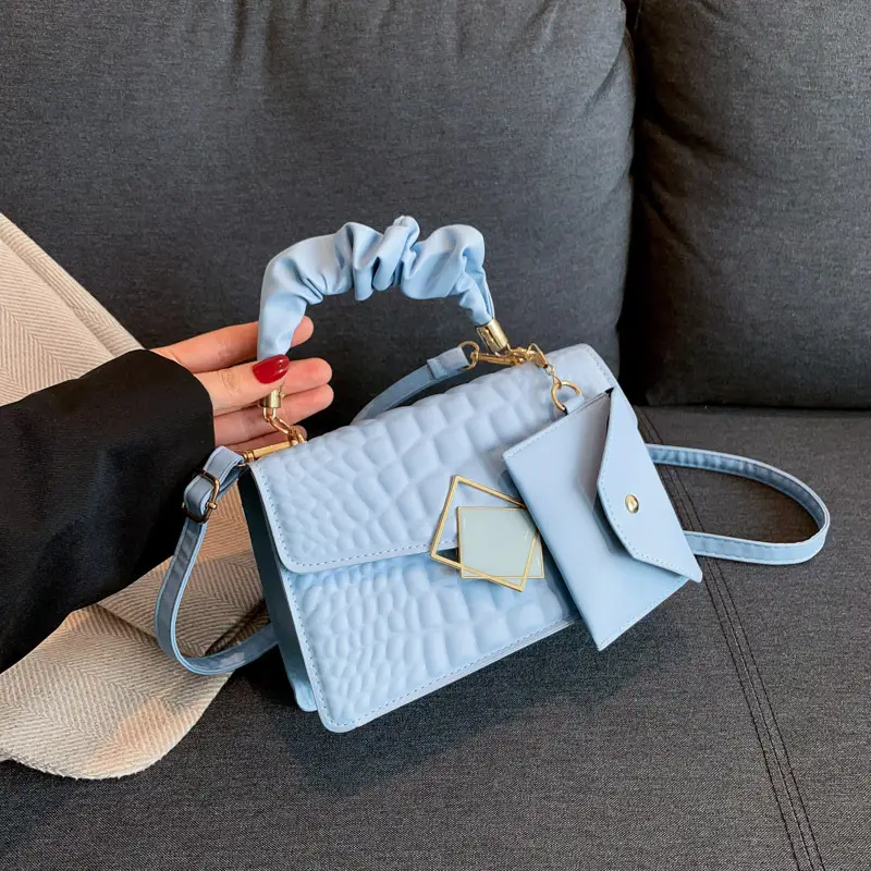 Women Korean Style Green Quilted Shoulder Bag 2024 - Image 4