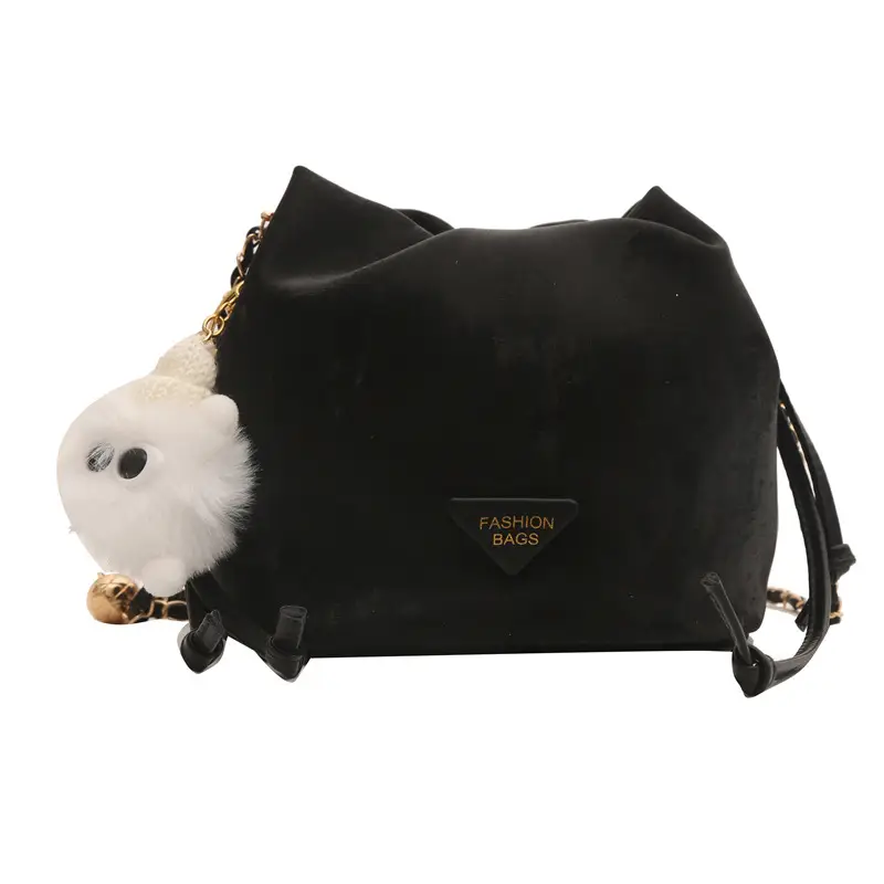 Pink Drawstring Shoulder Bag for Women 2024 Spring - Image 13