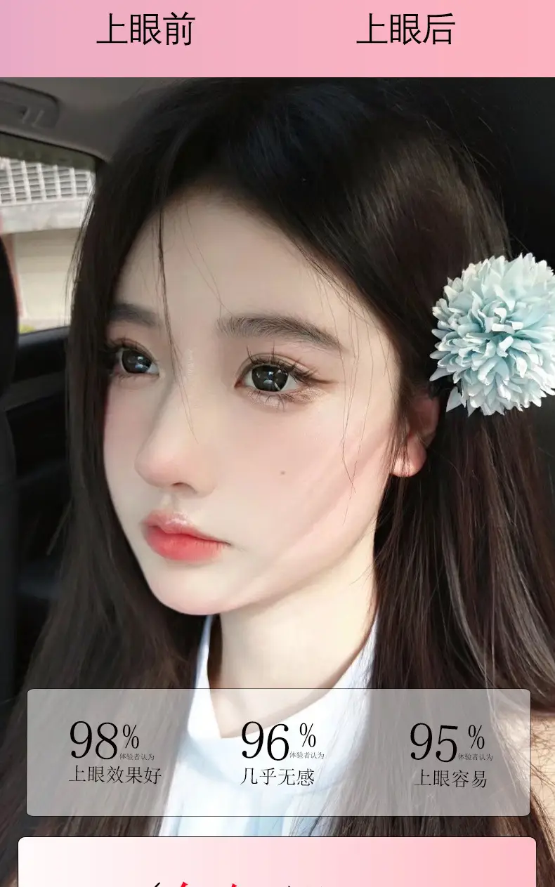 Elastic False Eyelashes Sunflower Cluster Soft Single — feature 7