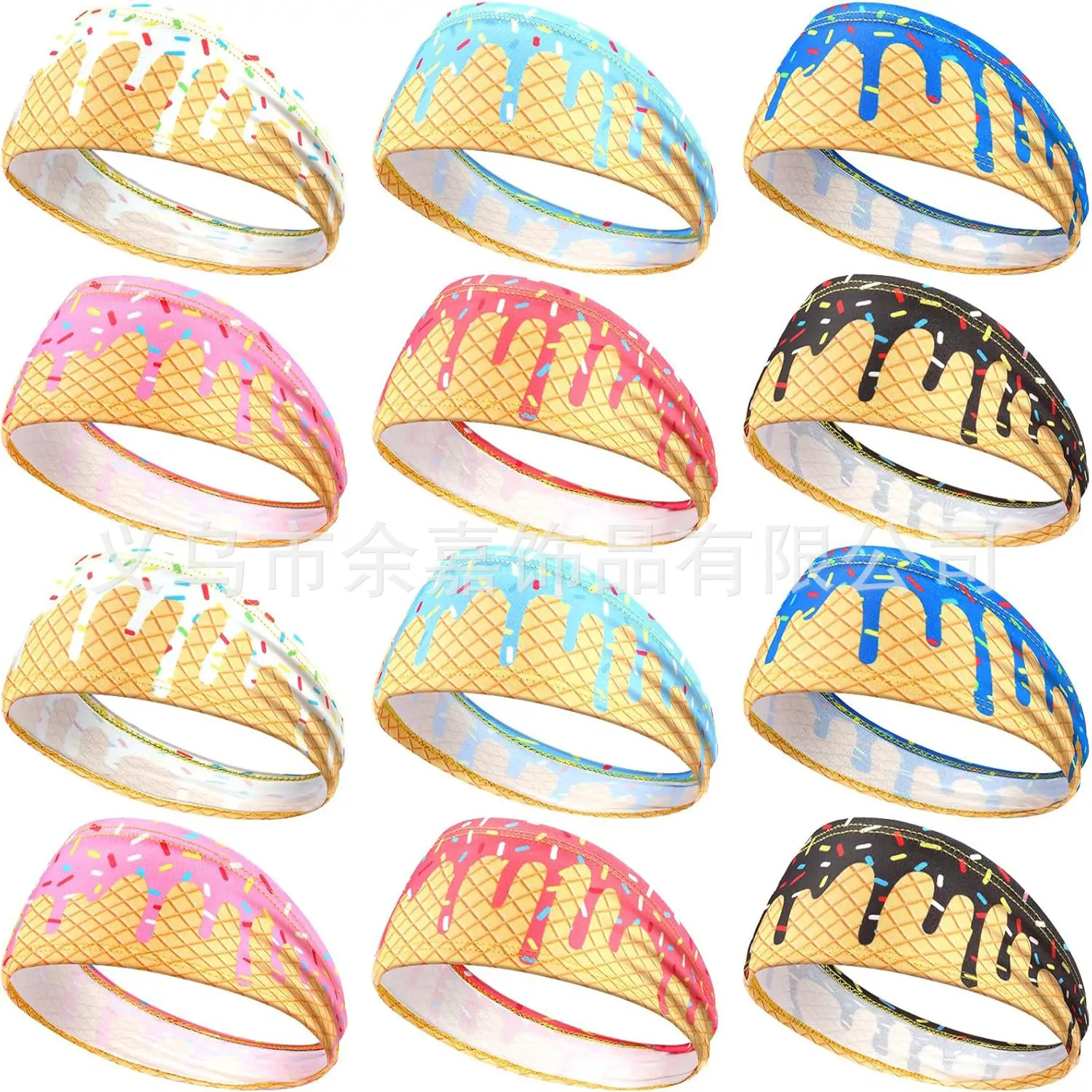 Men's Hot Selling Yoga Headband with Ice Cream Design - Image 43