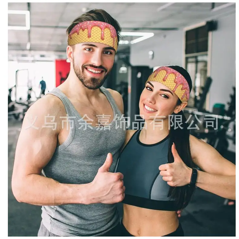 Men's Hot Selling Yoga Headband with Ice Cream Design — feature 10