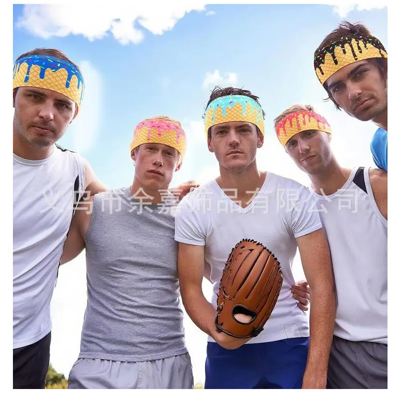 Men's Hot Selling Yoga Headband with Ice Cream Design — feature 11