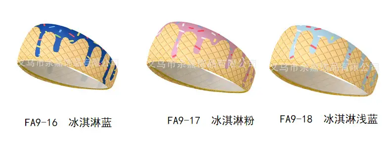 Men's Hot Selling Yoga Headband with Ice Cream Design — feature 21
