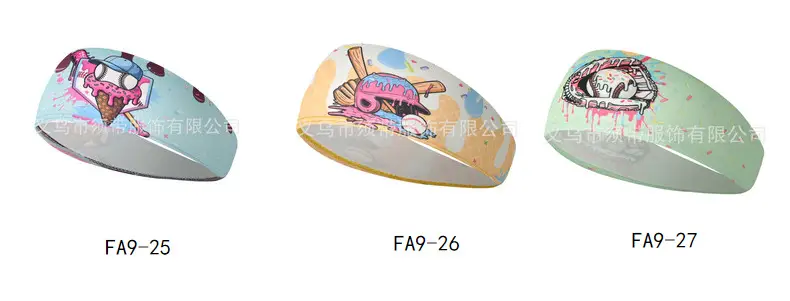 Men's Hot Selling Yoga Headband with Ice Cream Design — feature 24