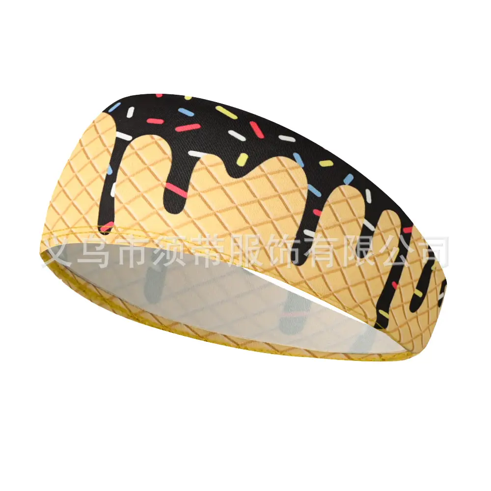 Men's Hot Selling Yoga Headband with Ice Cream Design - Image 13