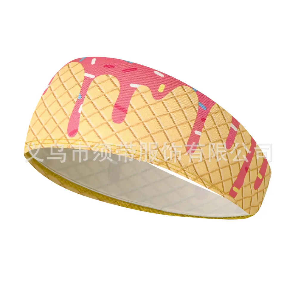 Men's Hot Selling Yoga Headband with Ice Cream Design - Image 14