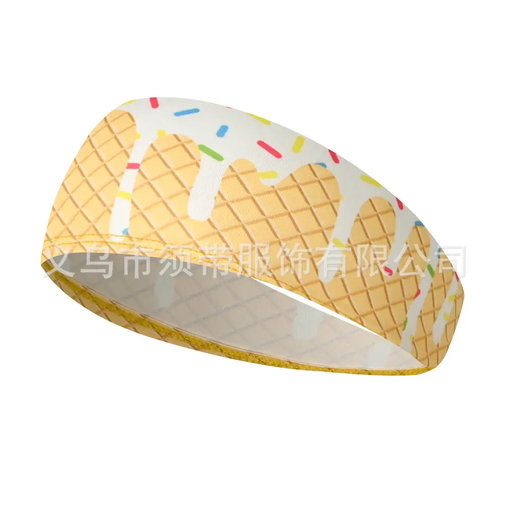 Men's Hot Selling Yoga Headband with Ice Cream Design - Image 15