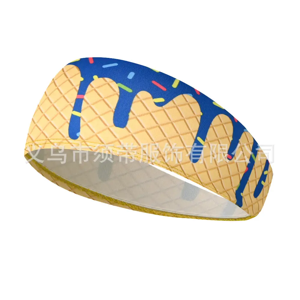Men's Hot Selling Yoga Headband with Ice Cream Design - Image 16