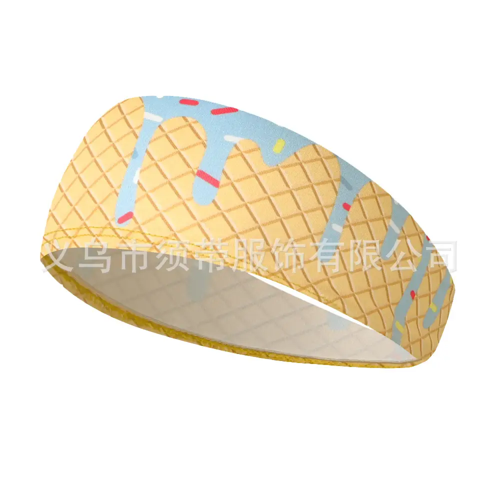 Men's Hot Selling Yoga Headband with Ice Cream Design - Image 18