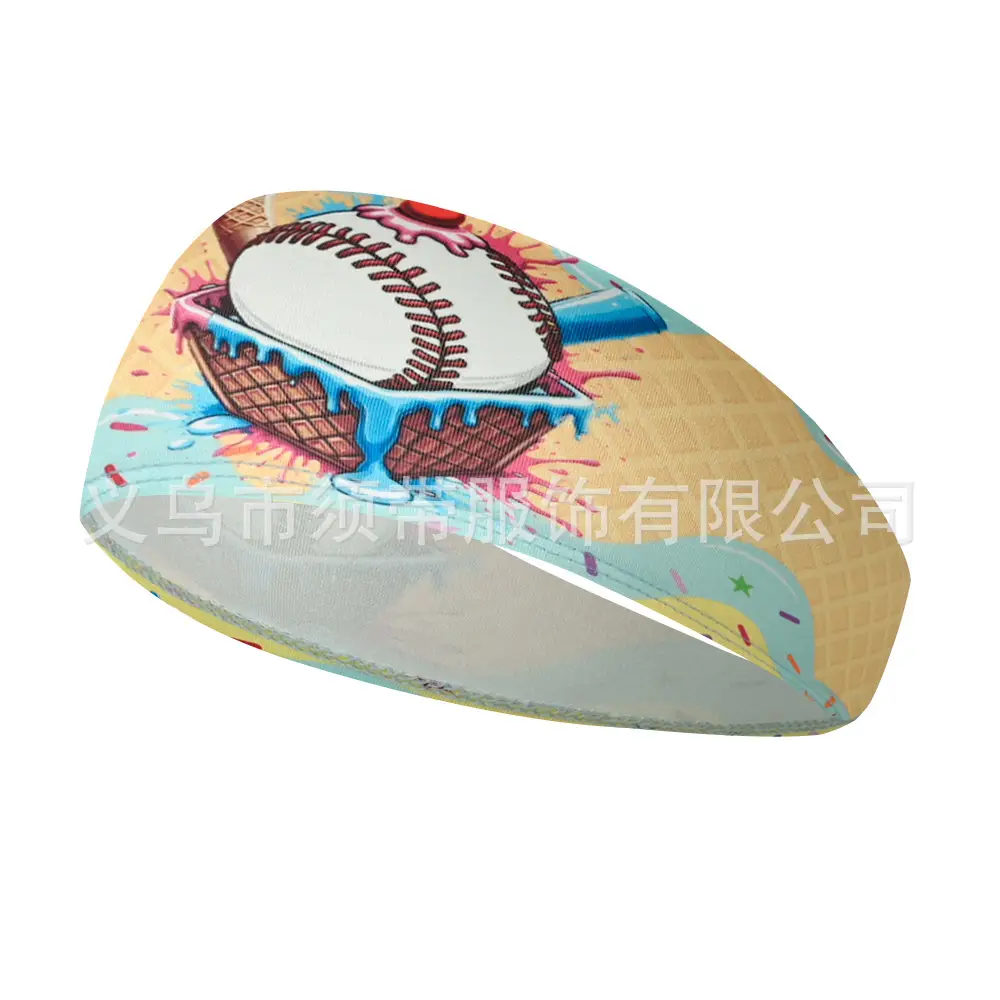 Men's Hot Selling Yoga Headband with Ice Cream Design - Image 21