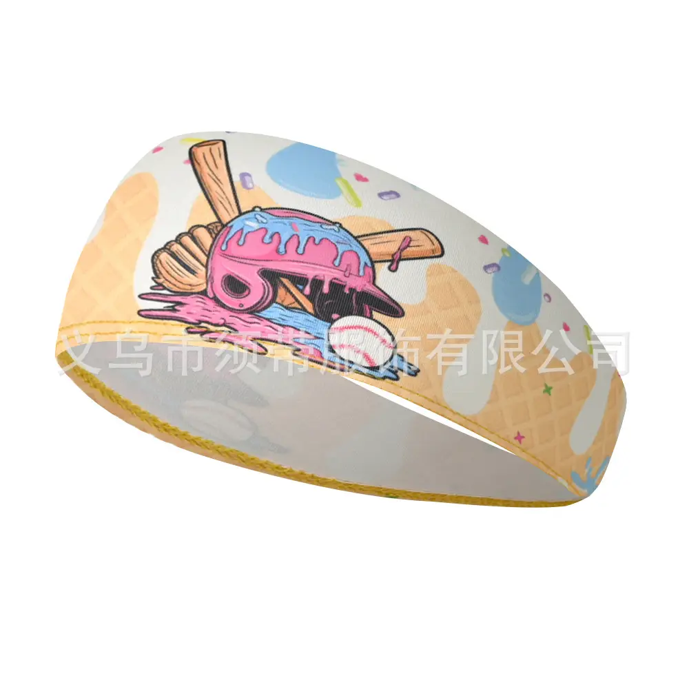 Men's Hot Selling Yoga Headband with Ice Cream Design - Image 25
