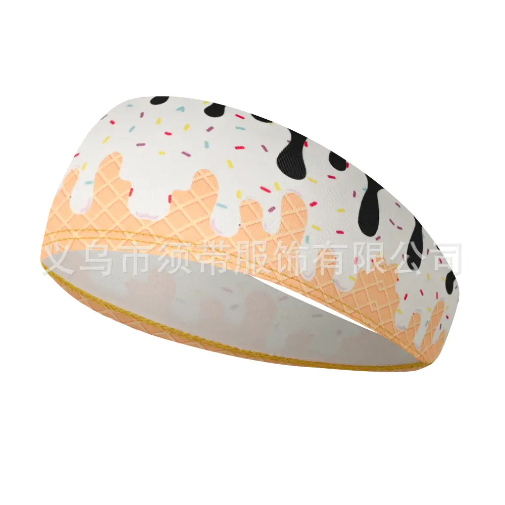 Men's Hot Selling Yoga Headband with Ice Cream Design - Image 27