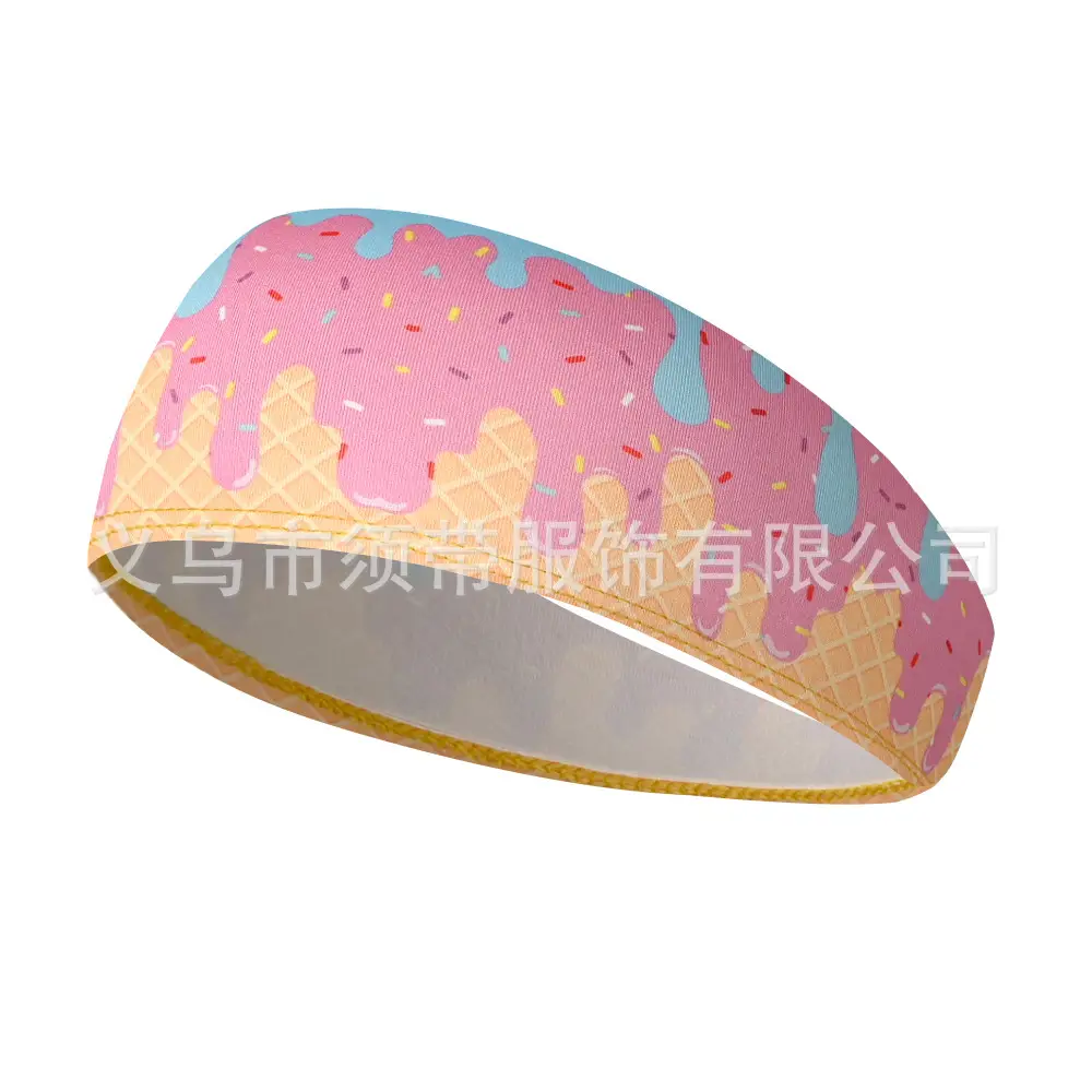 Men's Hot Selling Yoga Headband with Ice Cream Design - Image 29