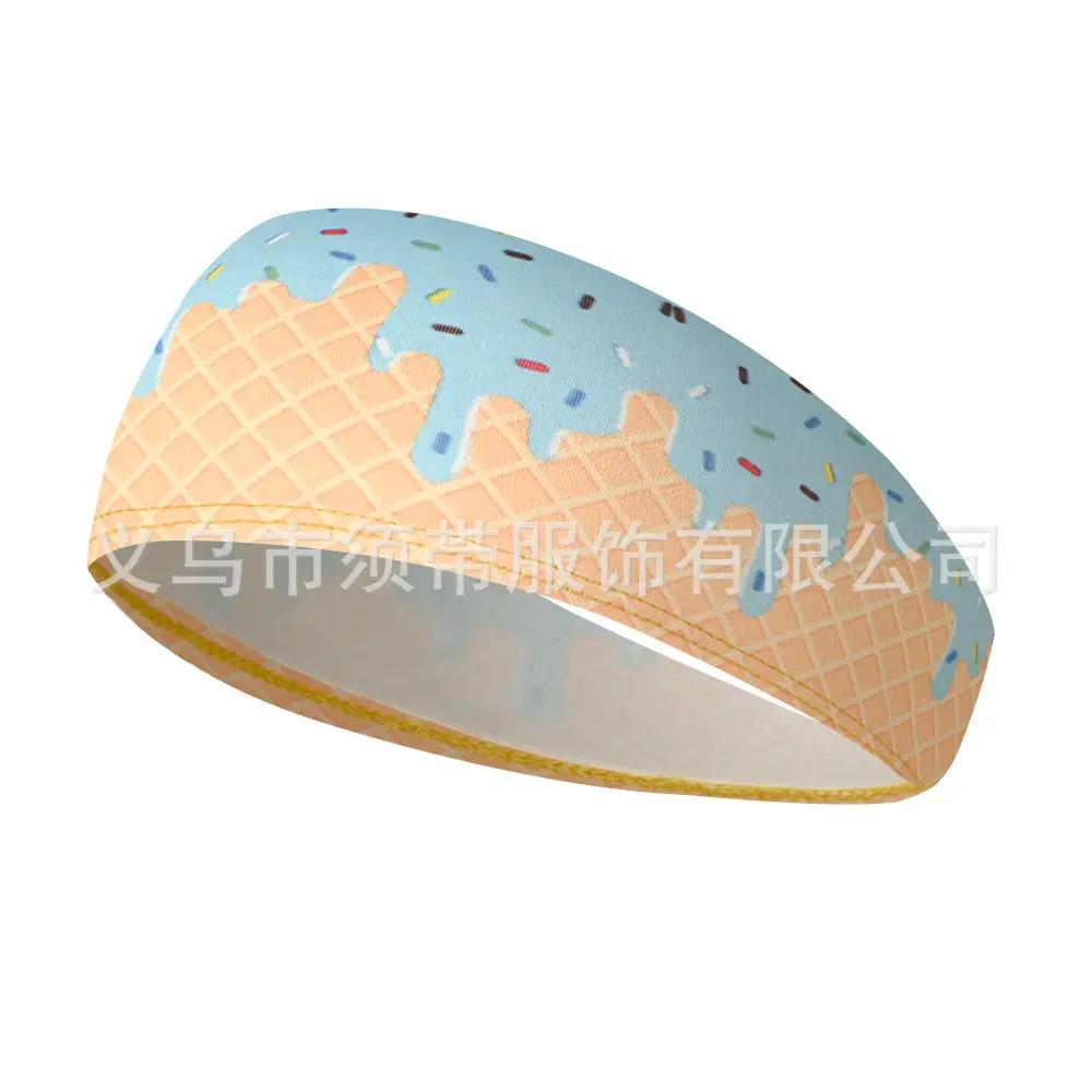 Men's Hot Selling Yoga Headband with Ice Cream Design - Image 33