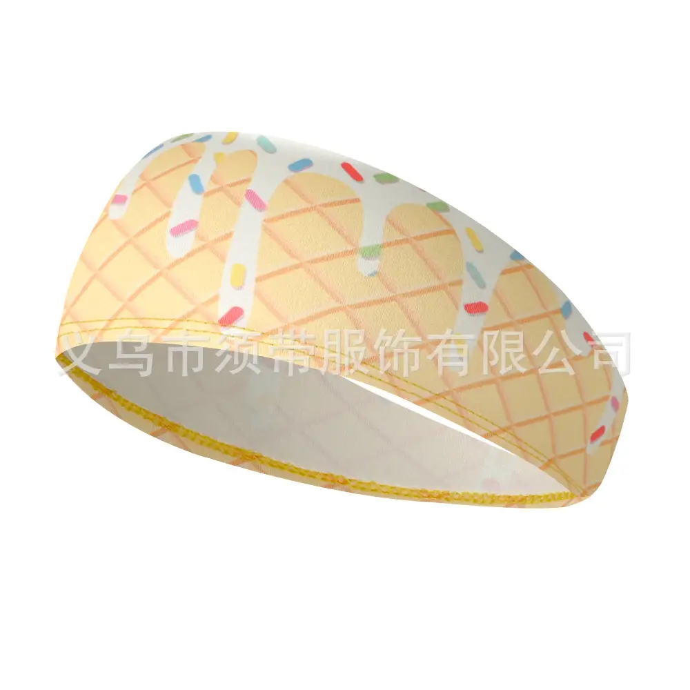 Men's Hot Selling Yoga Headband with Ice Cream Design - Image 35