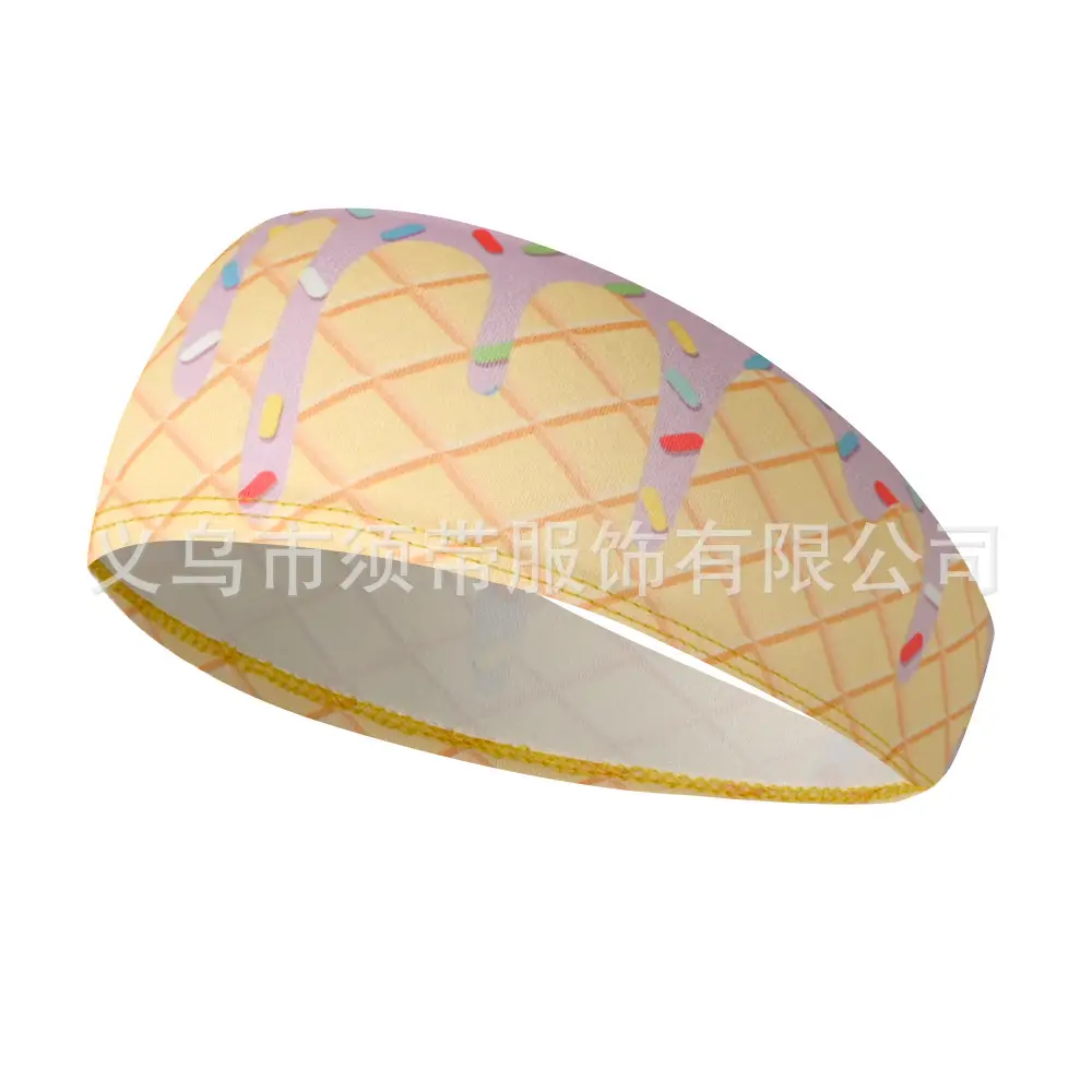Men's Hot Selling Yoga Headband with Ice Cream Design - Image 37