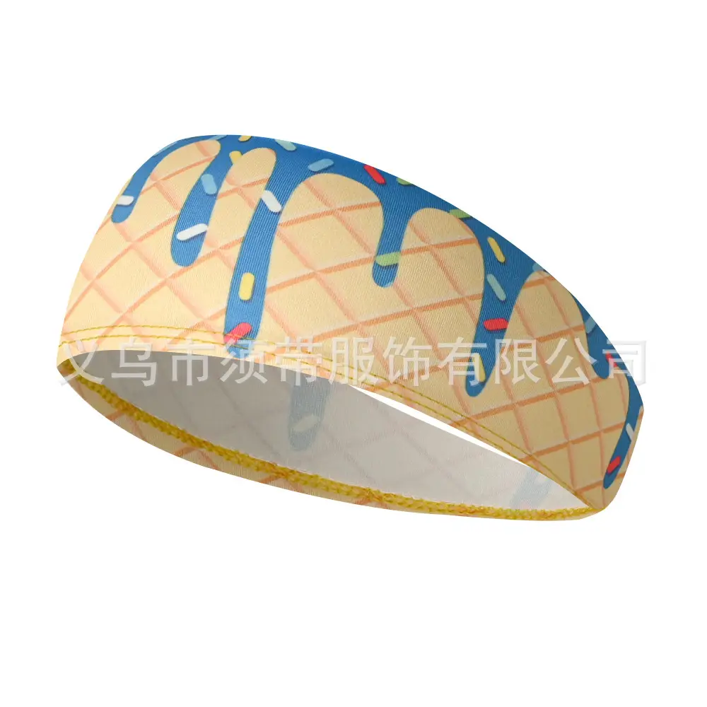 Men's Hot Selling Yoga Headband with Ice Cream Design - Image 38
