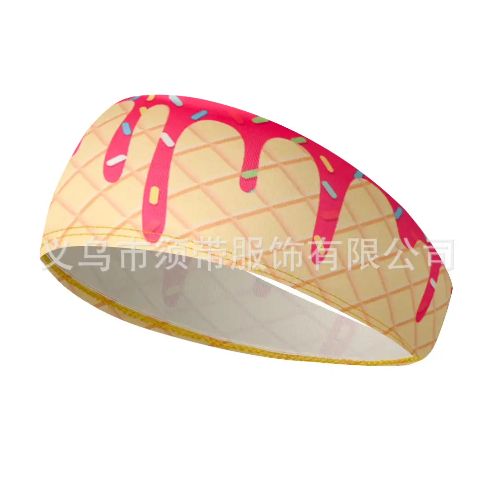 Men's Hot Selling Yoga Headband with Ice Cream Design - Image 39