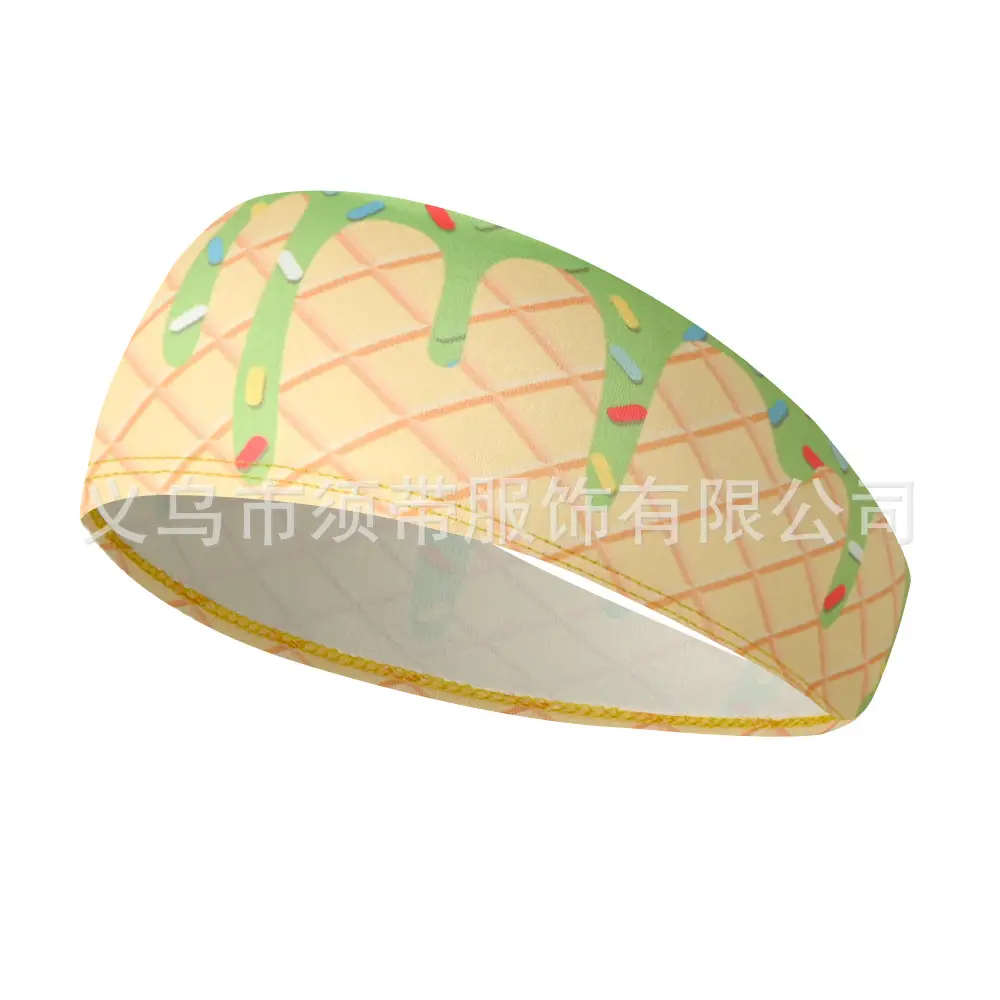 Men's Hot Selling Yoga Headband with Ice Cream Design - Image 40