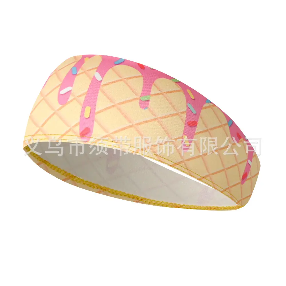 Men's Hot Selling Yoga Headband with Ice Cream Design - Image 41