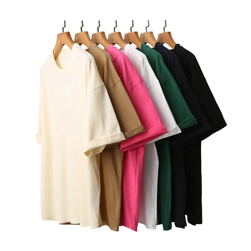 Men's 230g Cotton T-Shirt Green Loose Fit - Image 17