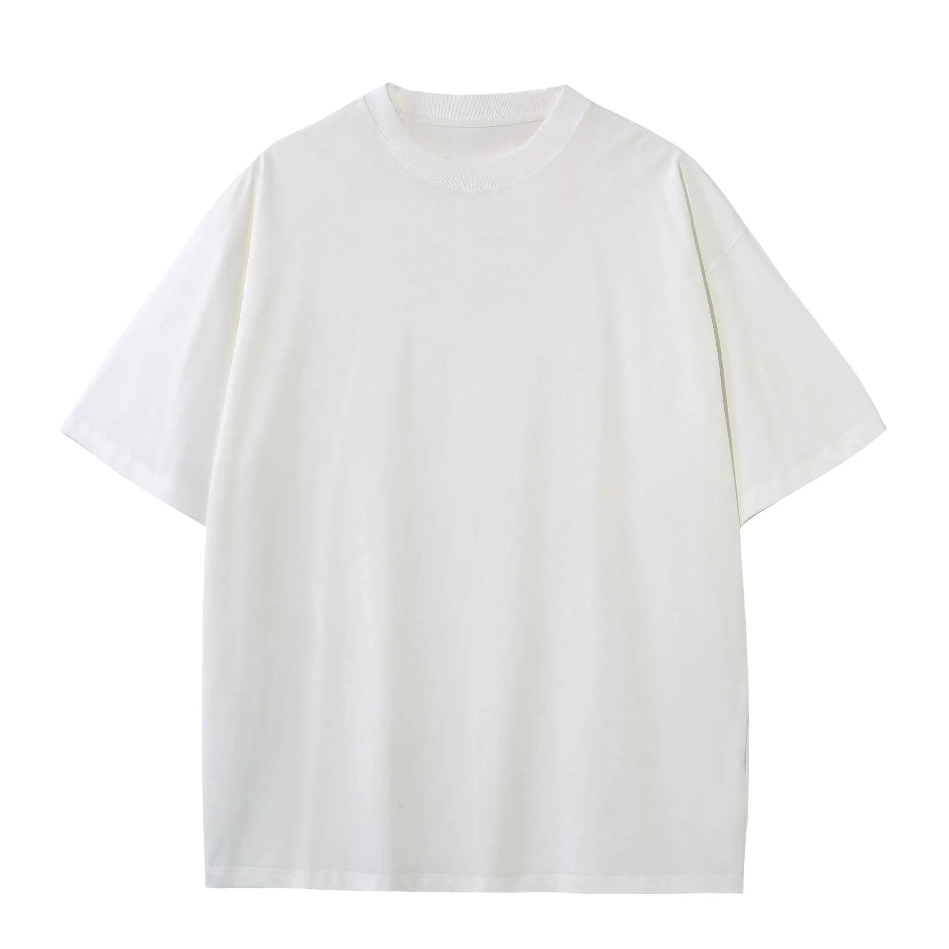 Men's 230g Cotton T-Shirt Green Loose Fit - Image 2