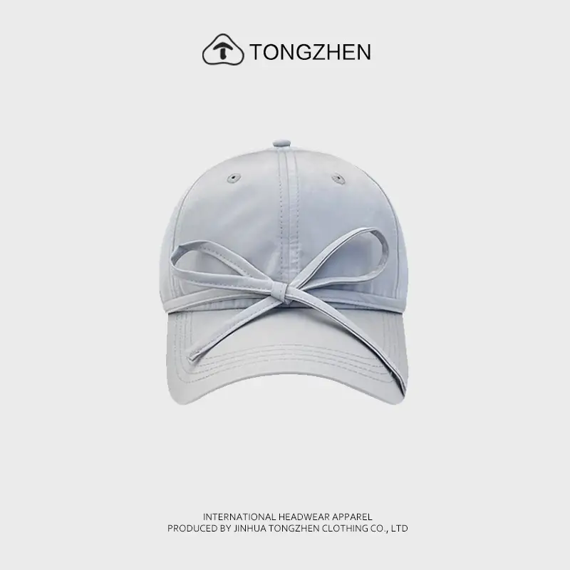 Pink Bow Cap for Women Summer Sun Protection - Image 7
