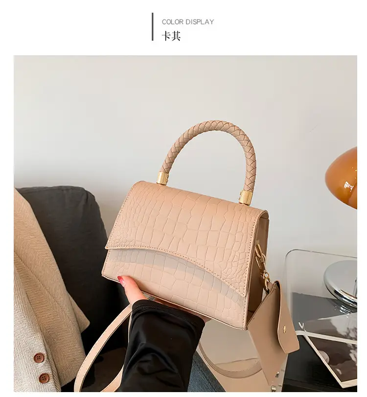 Green Texeled Crossbody Bag for Women 2024 Spring — feature 12