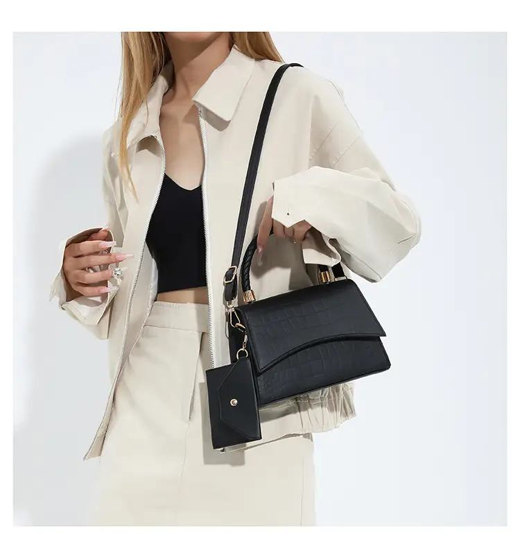 Green Texeled Crossbody Bag for Women 2024 Spring — feature 29
