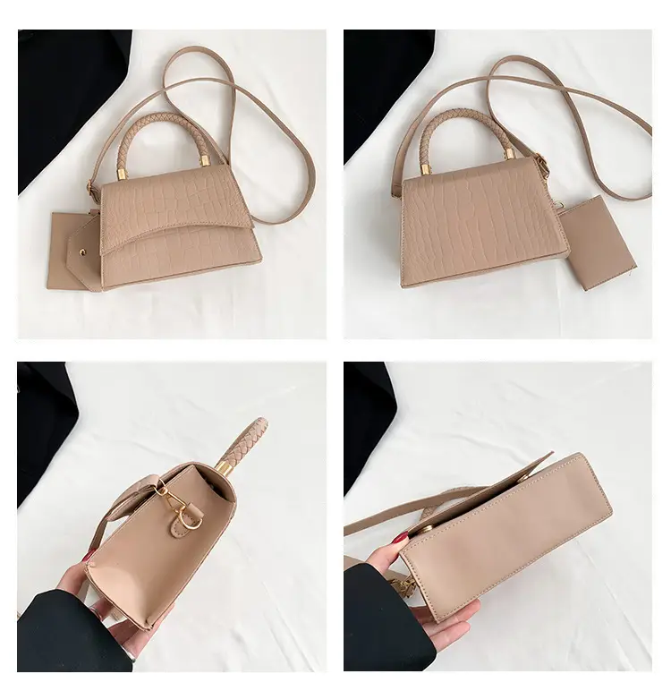 Green Texeled Crossbody Bag for Women 2024 Spring — feature 8