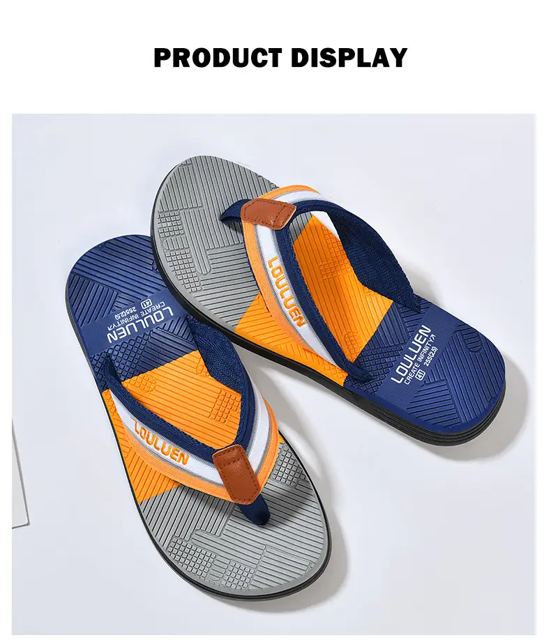 2025 Men's Distinctive Non-Slip Beach Slippers Brown Green โ feature 13