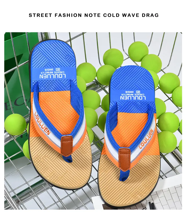 2025 Men's Distinctive Non-Slip Beach Slippers Brown Green โ feature 19