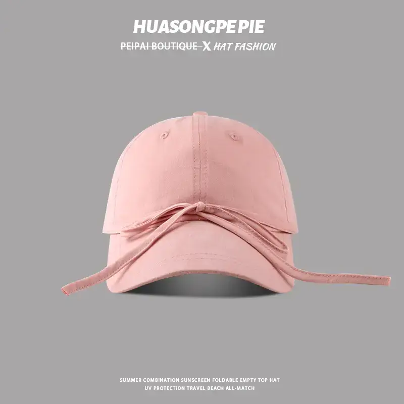Bowknot Peaked Cap Female Face Looking Small Net Red — feature 5