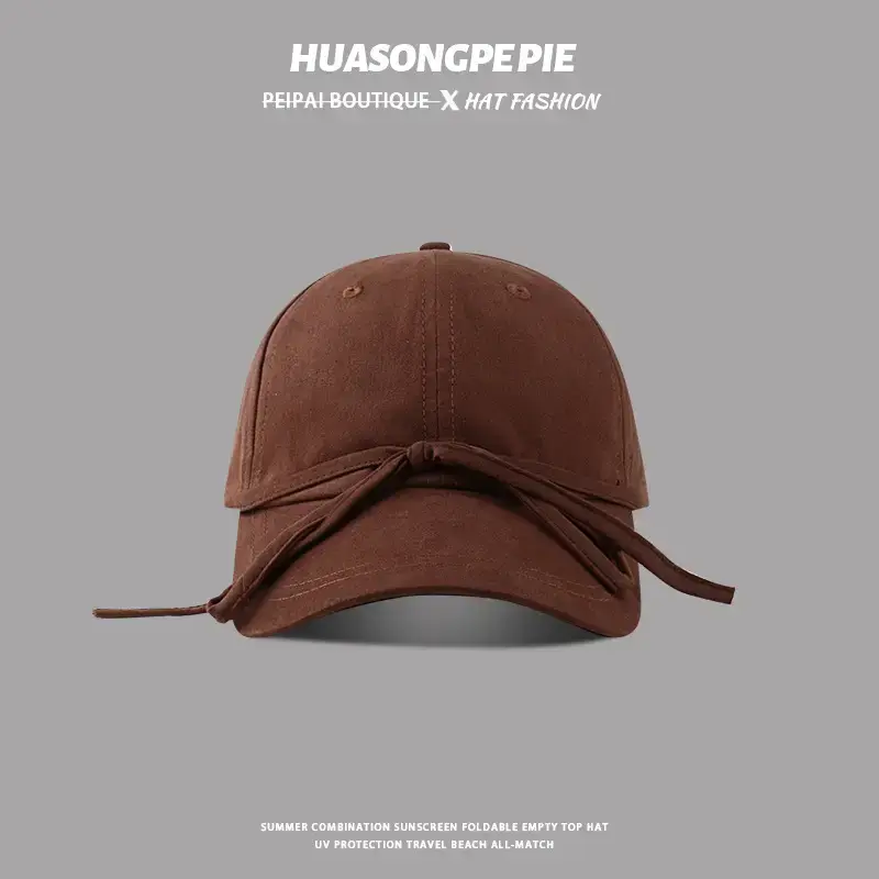 Bowknot Peaked Cap Female Face Looking Small Net Red — feature 7
