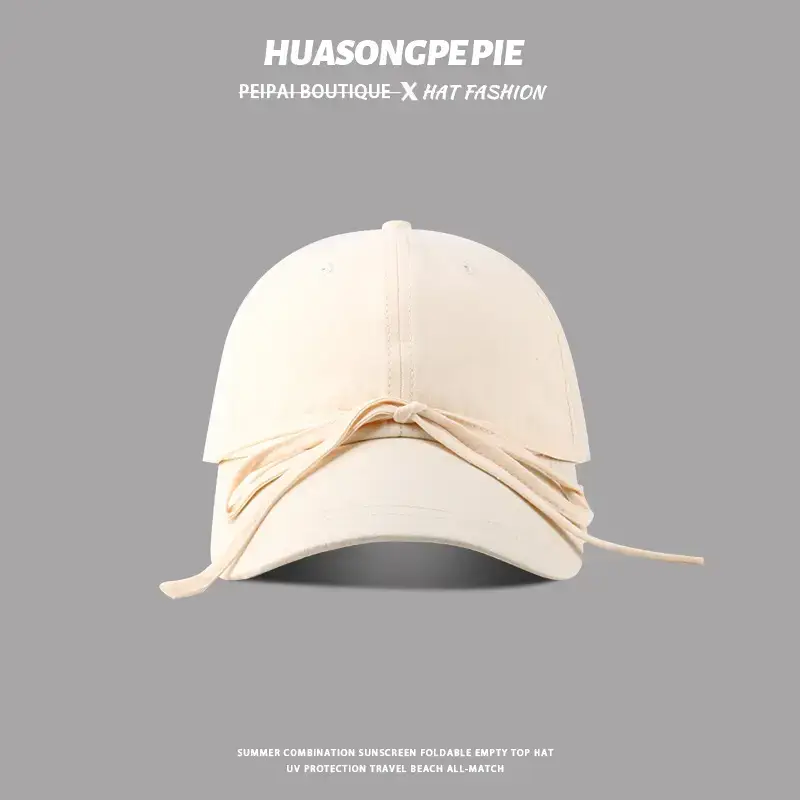 Bowknot Peaked Cap Female Face Looking Small Net Red — feature 9