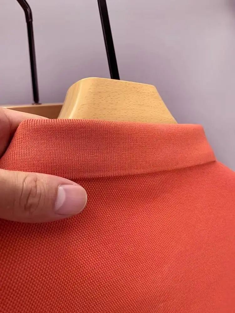 Men's White Embroidered Polo Shirt with Horse Design — feature 19