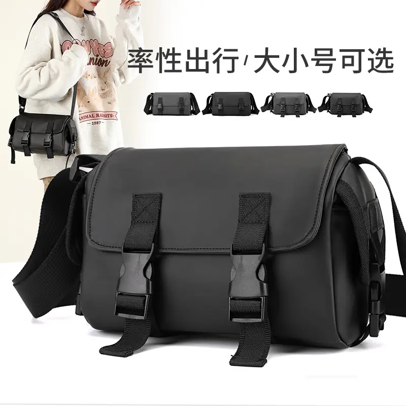 Black Japanese & Korean Style Shoulder Bag for Men Women - Image 4