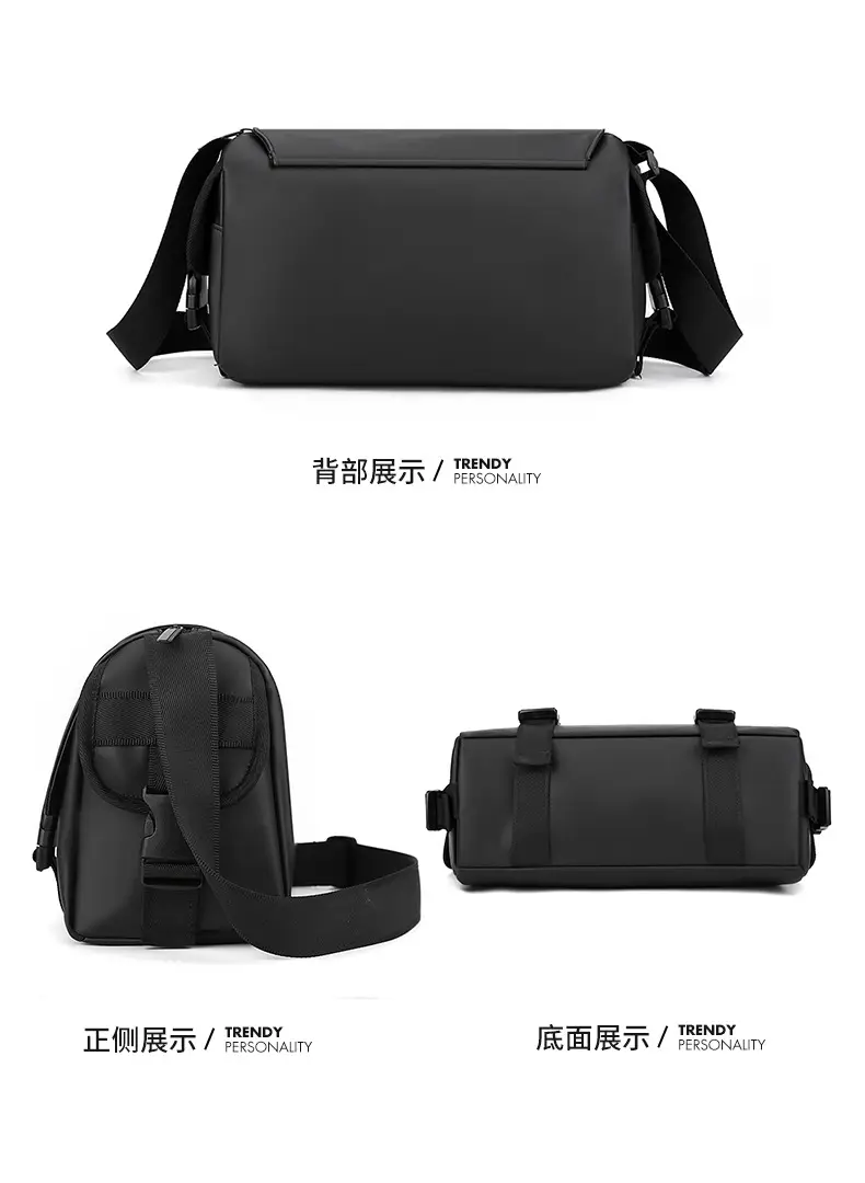 Black Japanese & Korean Style Shoulder Bag for Men Women — feature 23