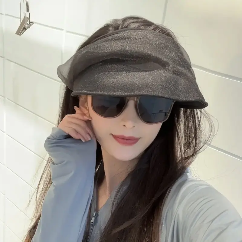 Designer Organza Sun Hat with Peaked Cap & Sunglasses — feature 4