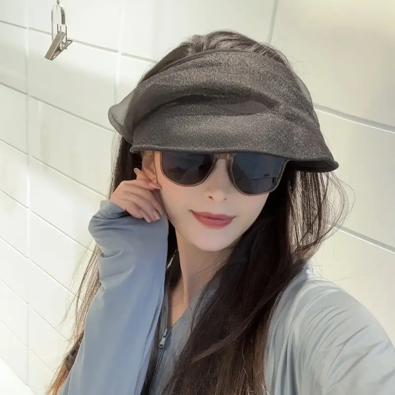 Designer Organza Sun Hat with Peaked Cap & Sunglasses — feature 9