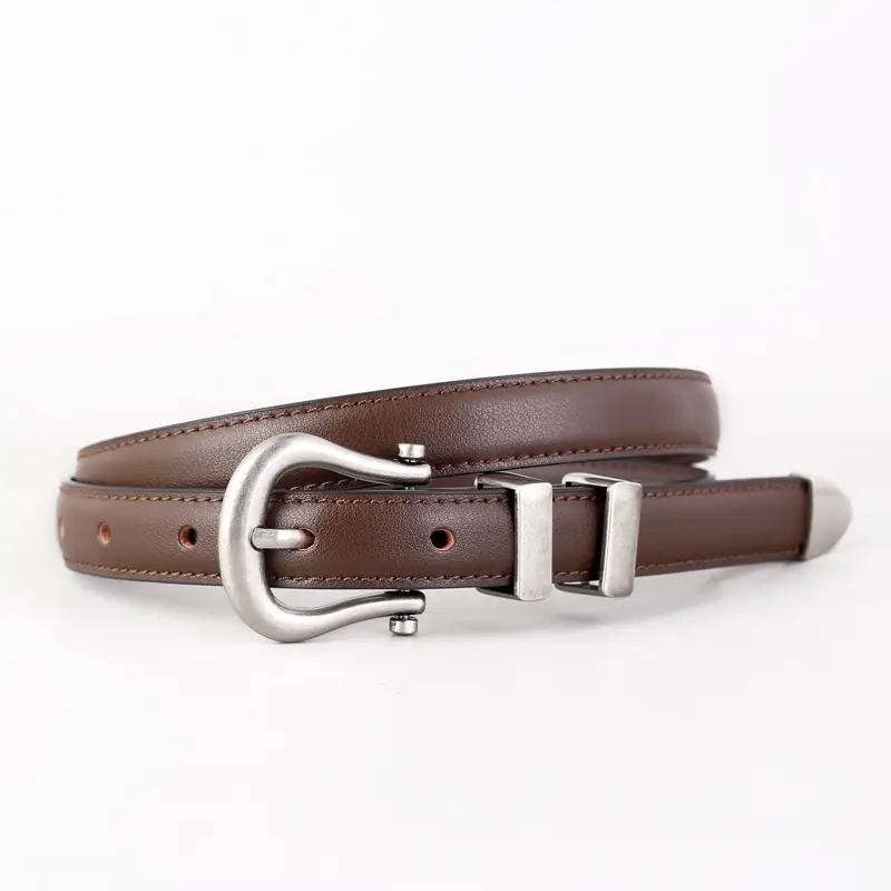 Women's Belt 2025 New Design Vintage Silver Buckle Belt for Jeans - Image 3