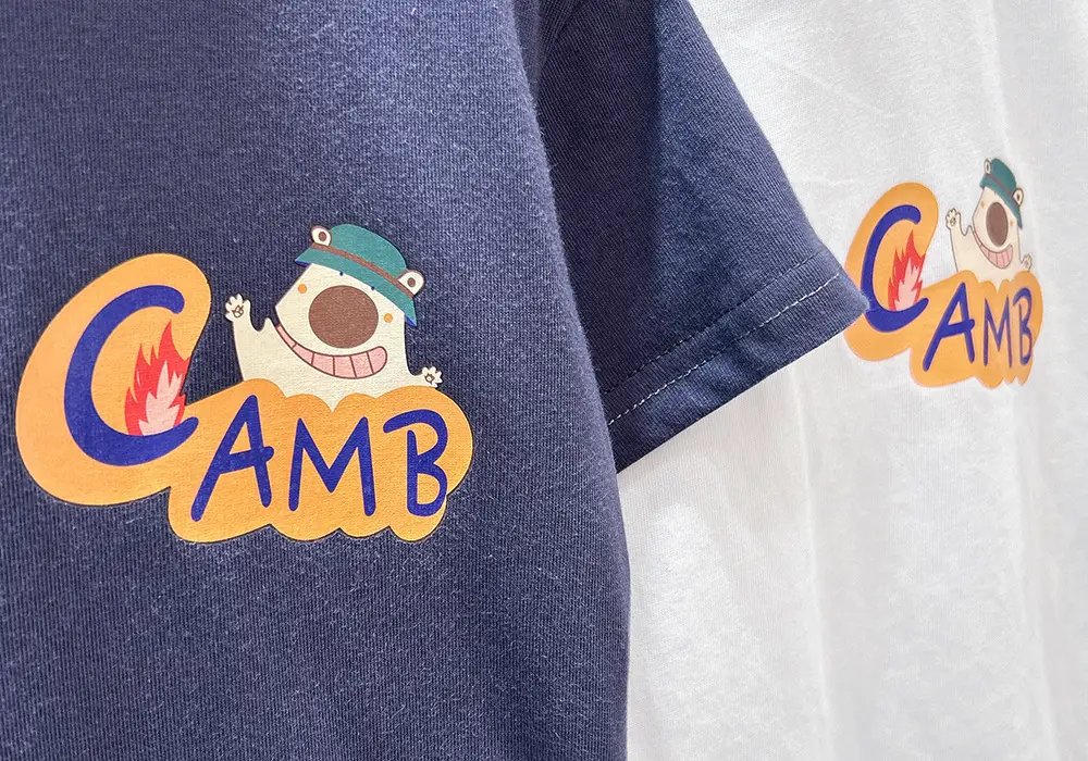 Children's White T-Shirt with "CAMP" Graphic Summer 2024 — feature 6