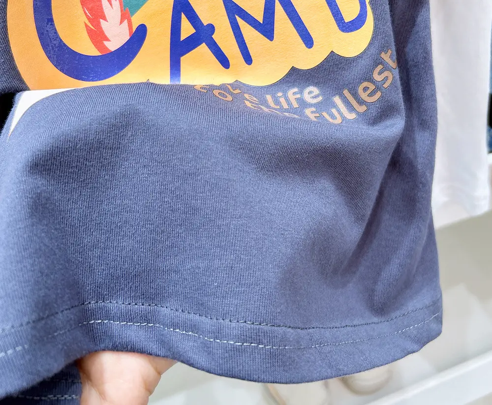 Children's White T-Shirt with "CAMP" Graphic Summer 2024 — feature 7