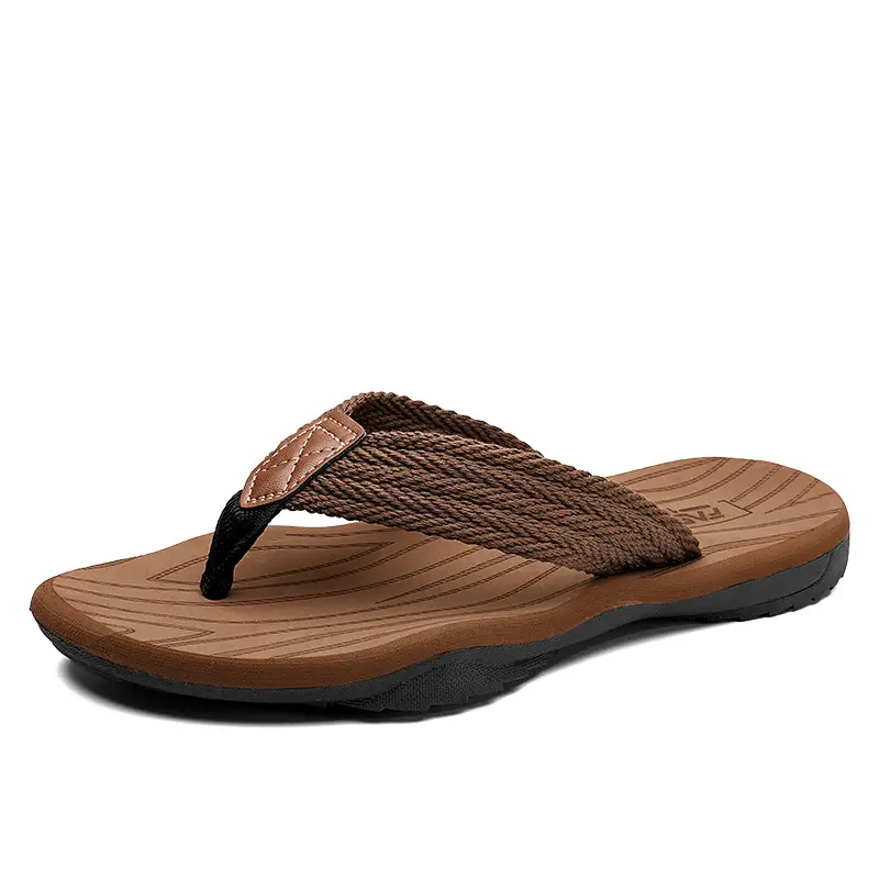 Men's Black Cross-Body Slip-On Flip Flops Summer - Image 9