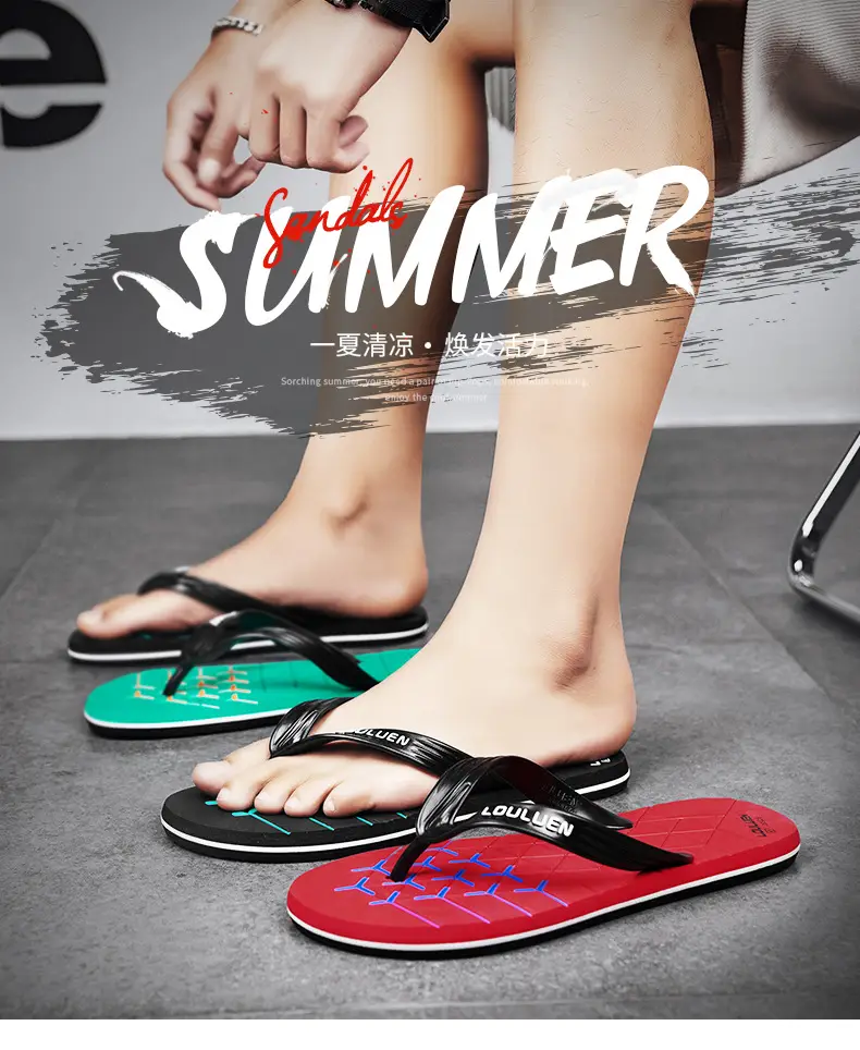Factory Direct Sales 2026 Summer New Style Slippers for Men, Non-Slip Beach Flip-Flops, Flip-Flops for Home Use — feature 1