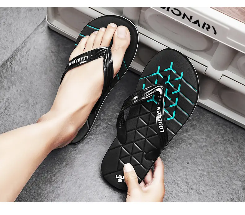 Factory Direct Sales 2026 Summer New Style Slippers for Men, Non-Slip Beach Flip-Flops, Flip-Flops for Home Use — feature 4
