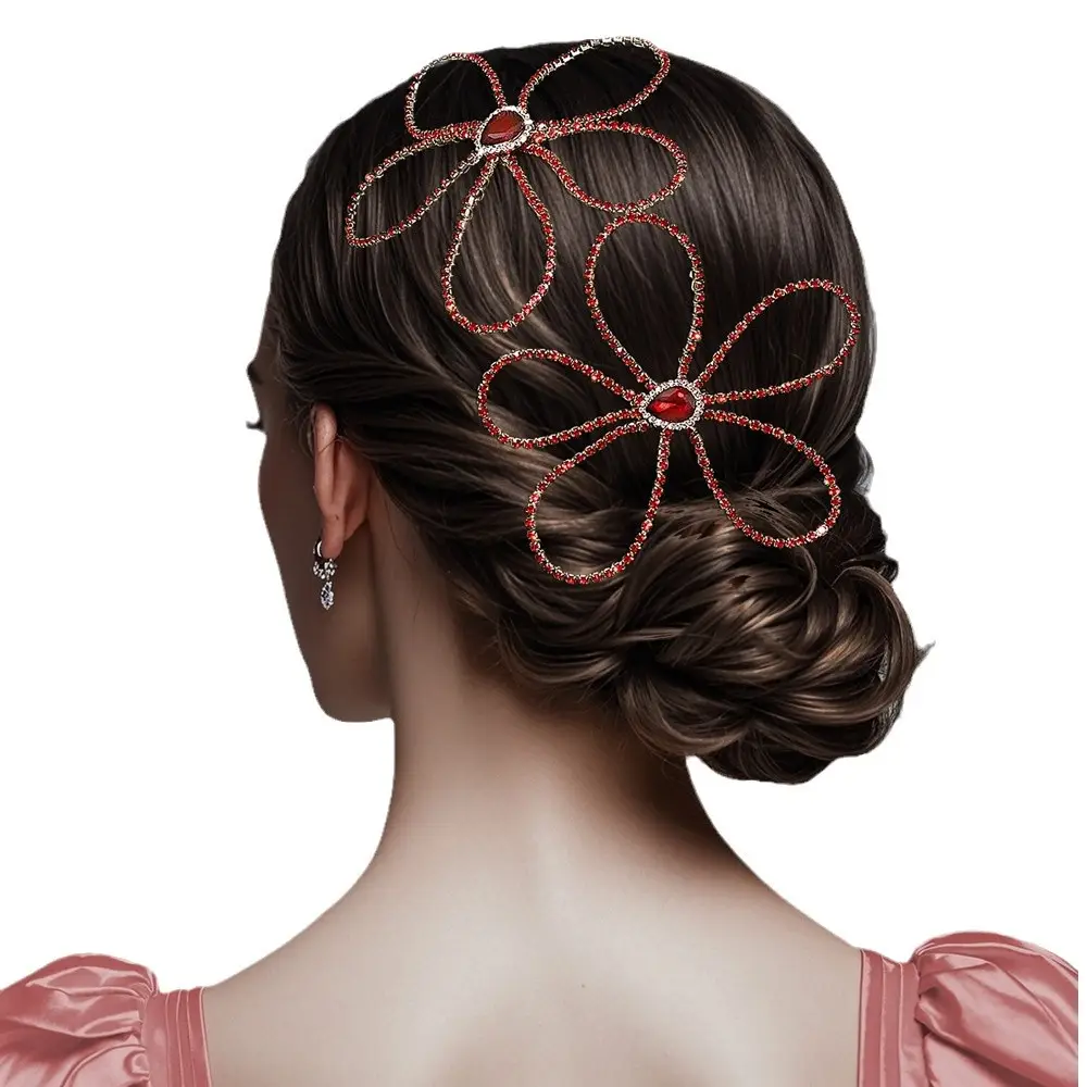 Yixing New Rhinestone Hairpin Mori Flower Comb - Image 8