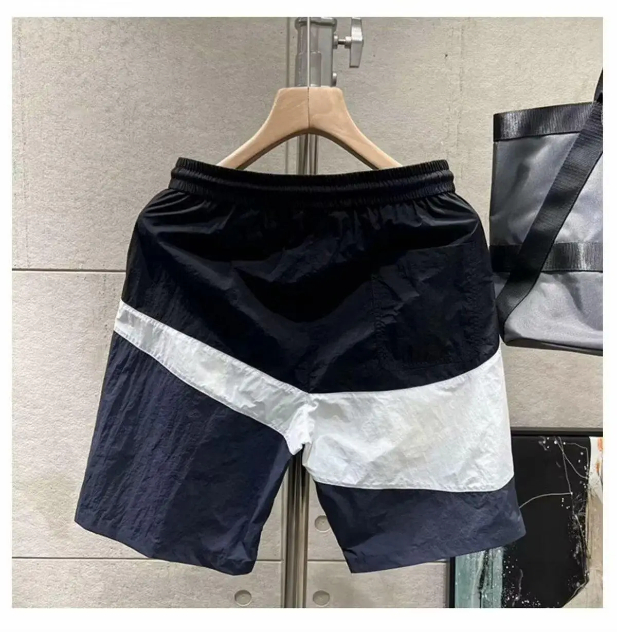 Men's White Black Athletic Shorts Quick-Drying Breathable — feature 6