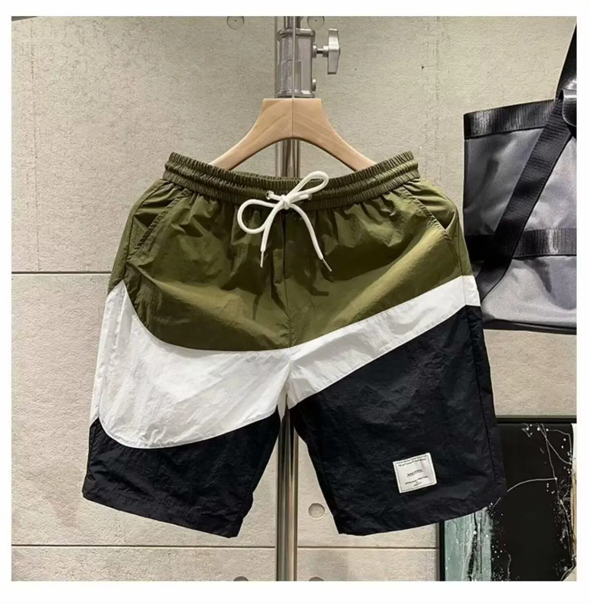 Men's White Black Athletic Shorts Quick-Drying Breathable - Image 8